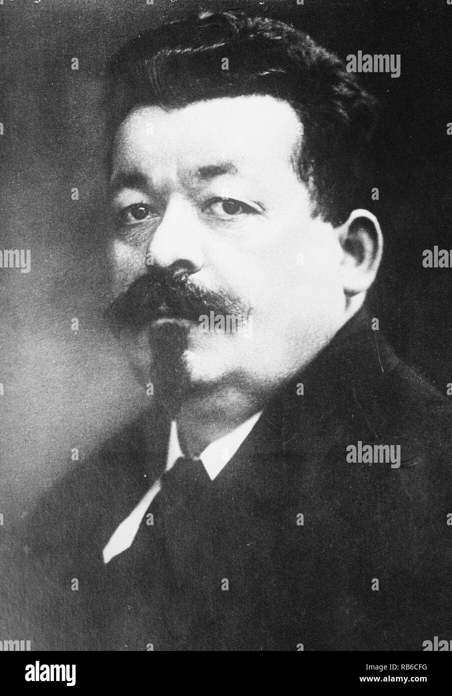 Friedrich Ebert (1871 – 1925) German politician of the Social Democratic Party of Germany (SPD) and the first President of Germany from 1919 until 1925. Stock Photo