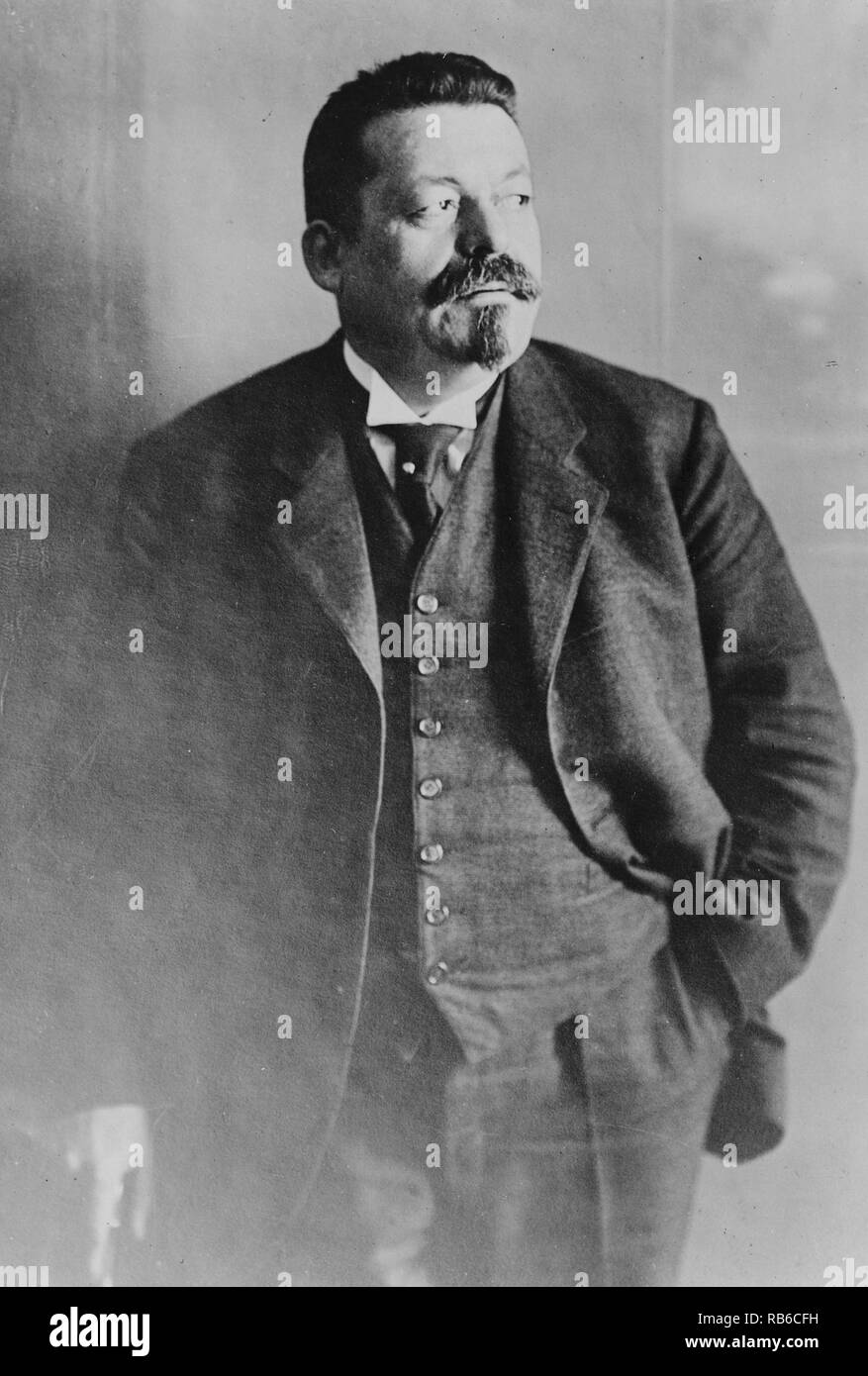 Friedrich Ebert (1871 – 1925) German politician of the Social Democratic Party of Germany (SPD) and the first President of Germany from 1919 until 1925. Stock Photo