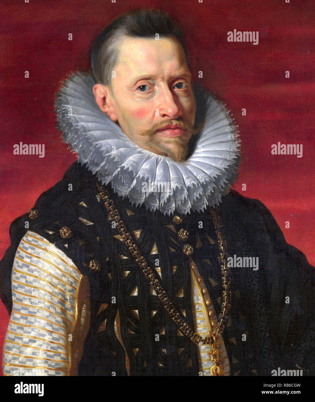 Albert VII (1559 – 1621) Archduke of Austria for a few months in 1619 and, jointly with his wife, Isabella, sovereign of the Habsburg Netherlands between 1598 and 1621. Stock Photo