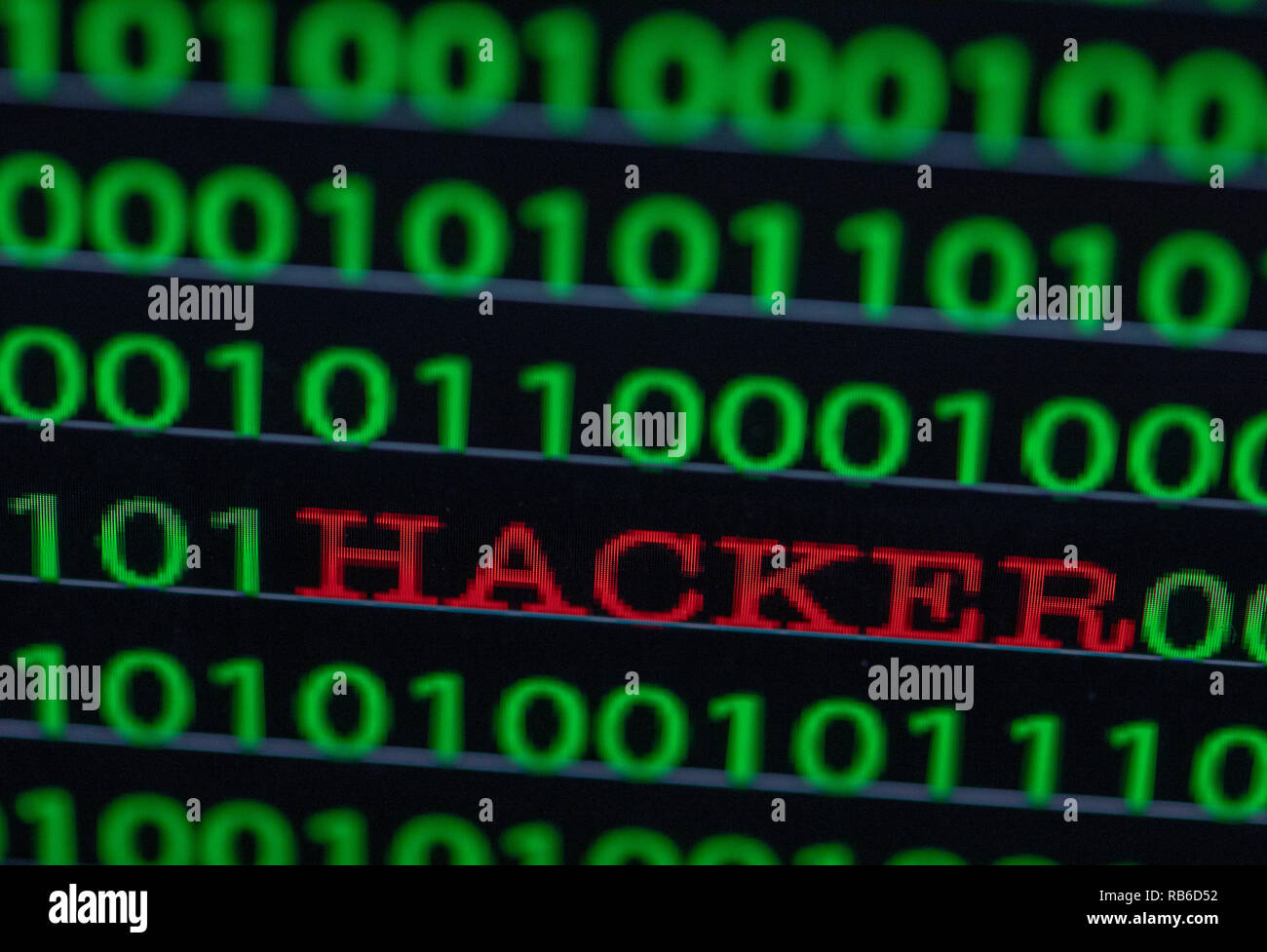 Code on monitor hackers program hi-res stock photography and images - Alamy