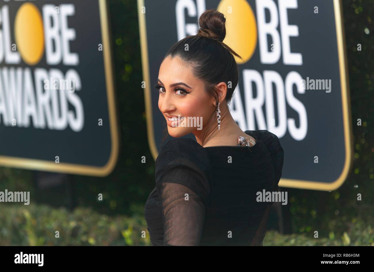 Francia Raisa attends the 76th Annual Golden Globe Awards, Golden