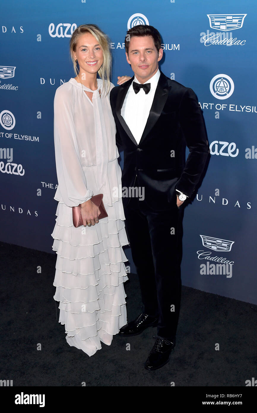 James Marsden and Edei attending The Art of Elysium's 12th Annual Celebration Heaven on