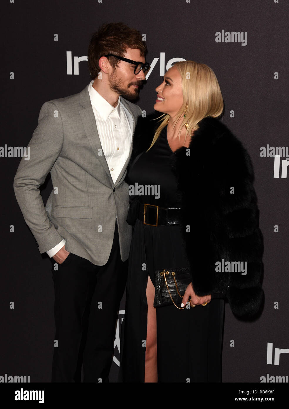 LOS ANGELES, CALIFORNIA JANUARY 06 Matthew Koma and Hilary Duff