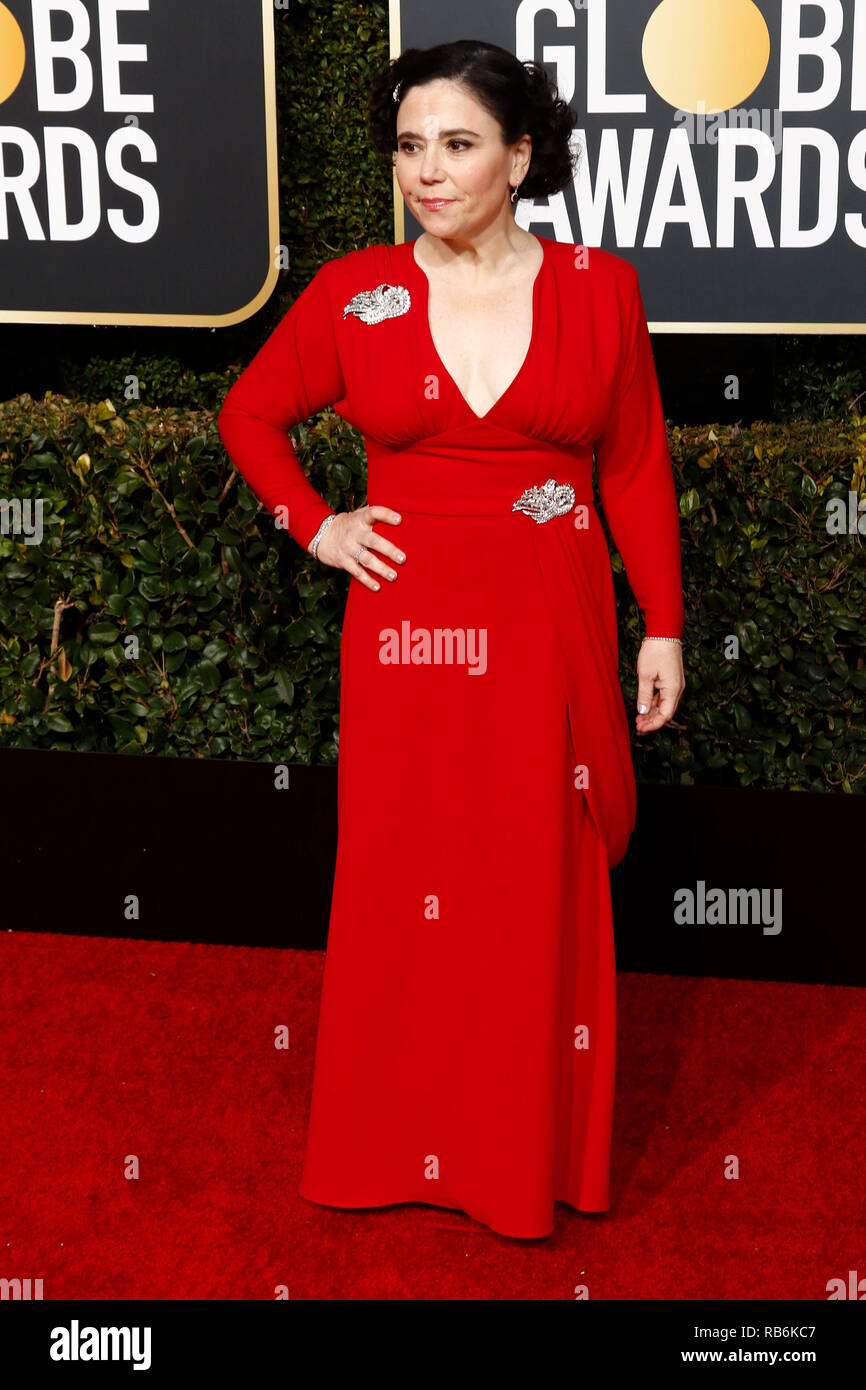 Alex Borstein attending the 76th Annual Golden Globe Awards at the Beverly Hilton Hotel on January 6, 2019. Stock Photo