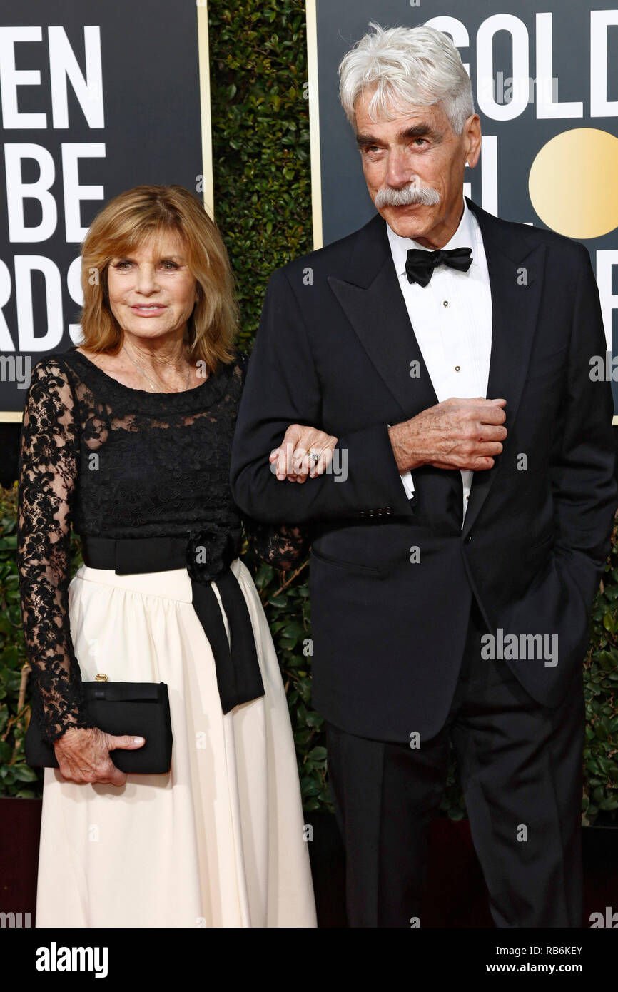 Katharine Ross and Sam Elliott attending the 76th Annual Golden Globe ...