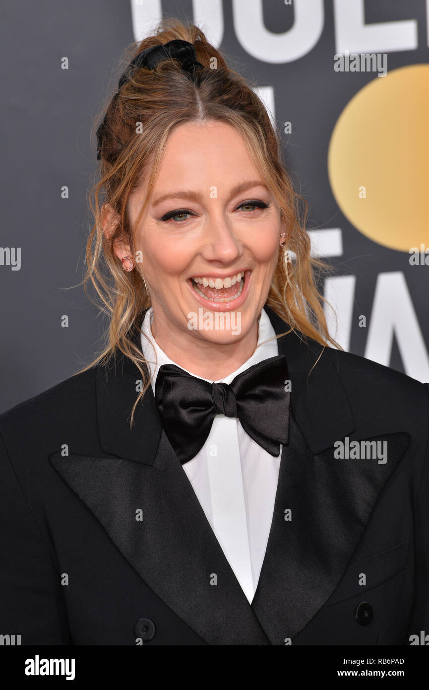 LOS ANGELES, CA. January 06, 2019: Judy Greer at the 2019 Golden Globe ...