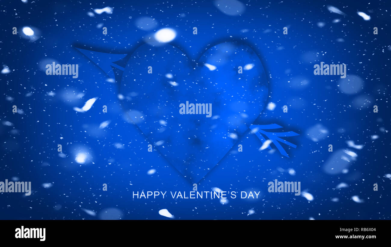 Colorful Arrow with Hearts for Happy Valentines Day . Love card ...