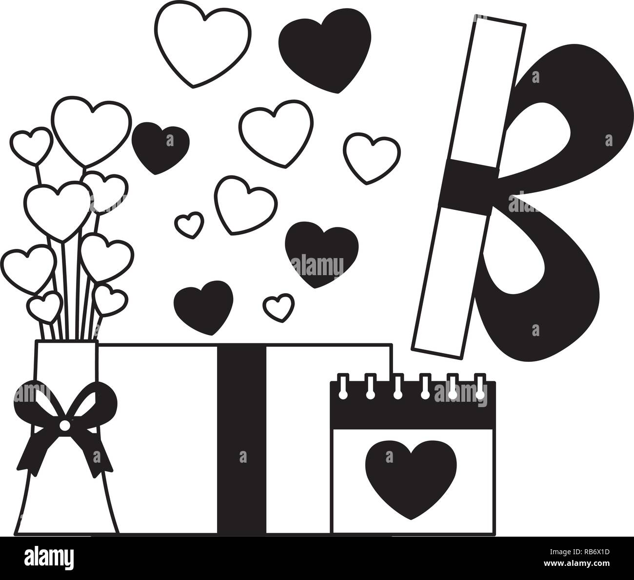 valentine day card Stock Vector Image & Art - Alamy