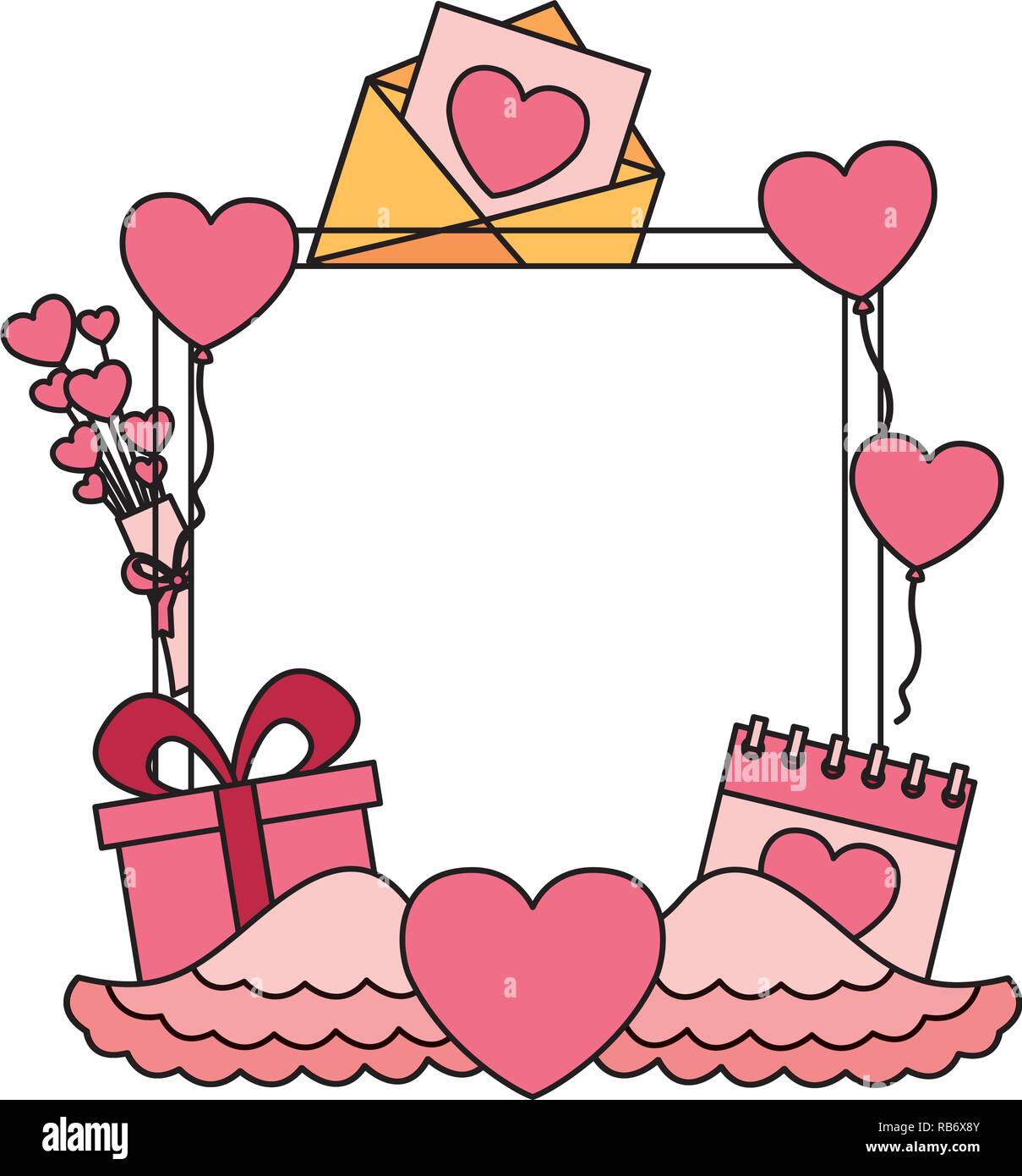 valentine day card Stock Vector Image & Art - Alamy