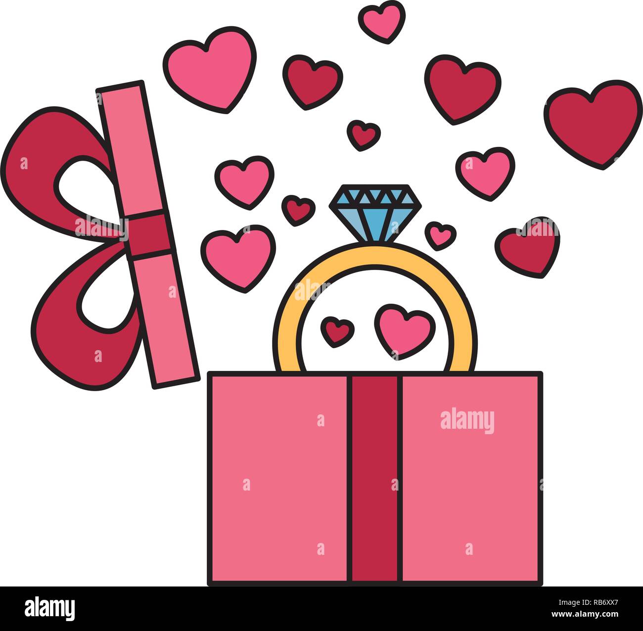 valentine day card Stock Vector Image & Art - Alamy