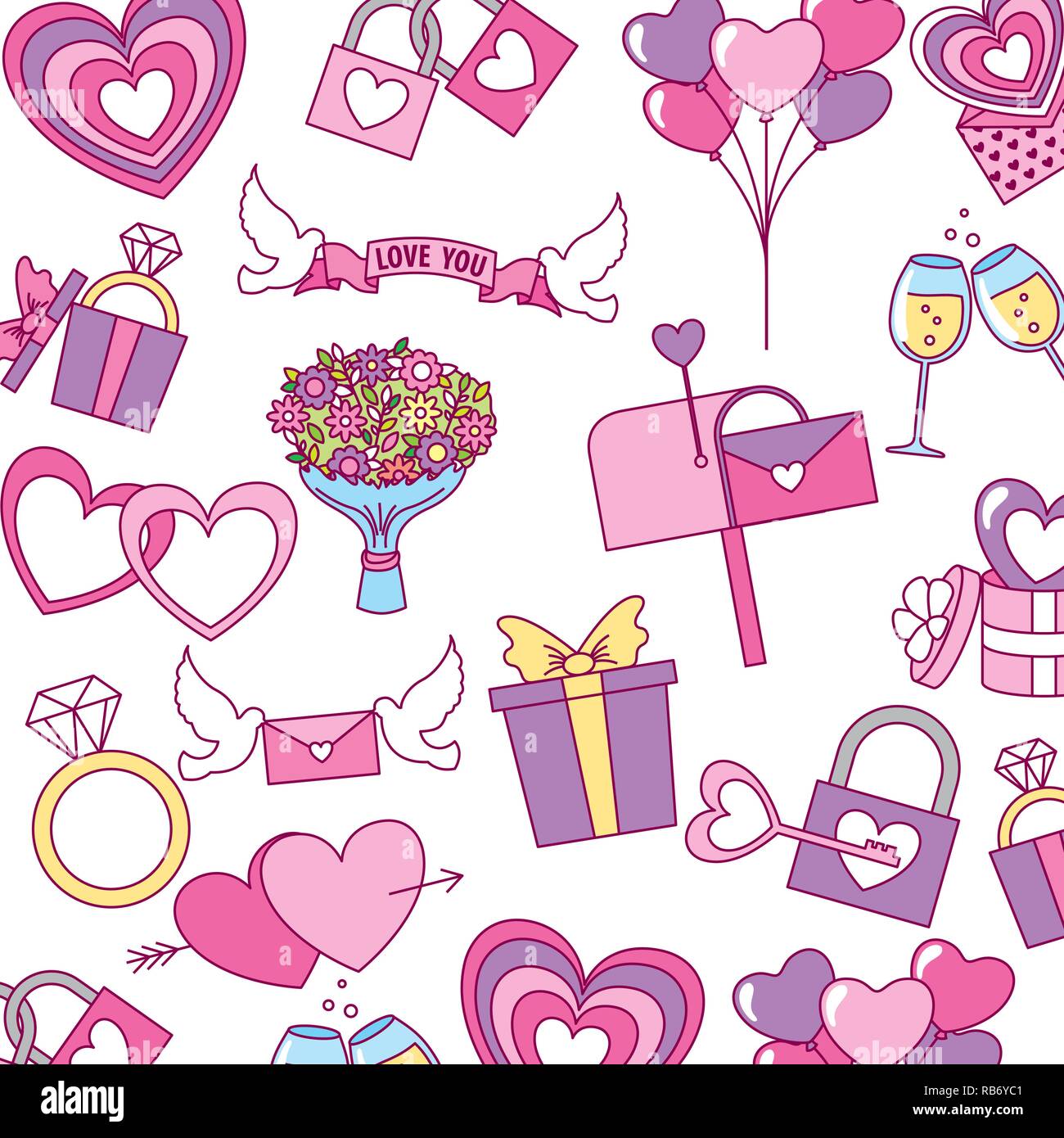 valentine day card Stock Vector Image & Art - Alamy
