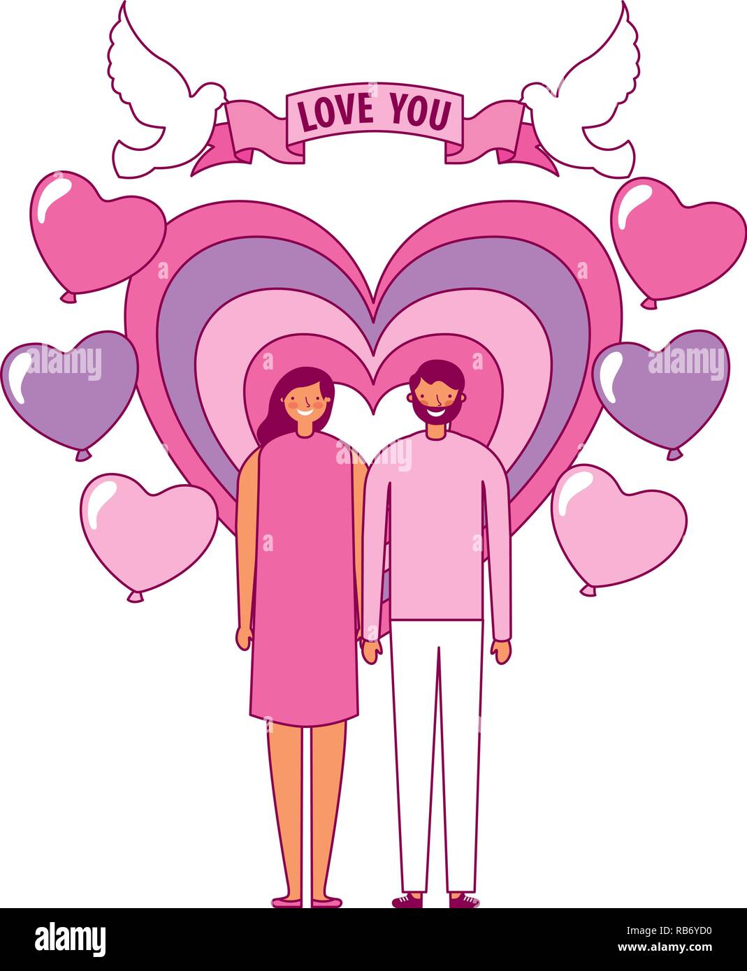 valentine day card Stock Vector