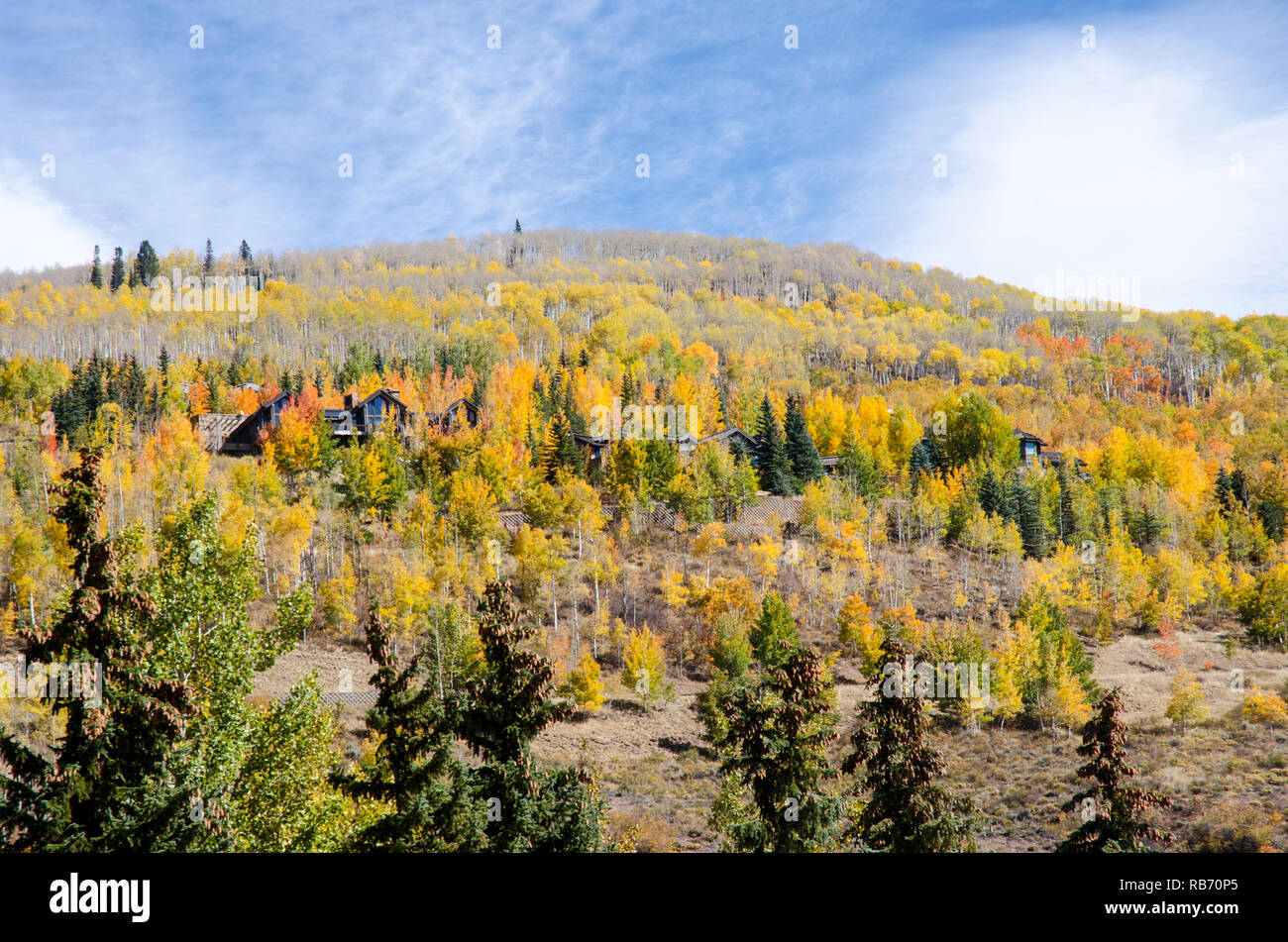 Vail, Colorado Luxurious Vacation Homes Stock Photo Alamy