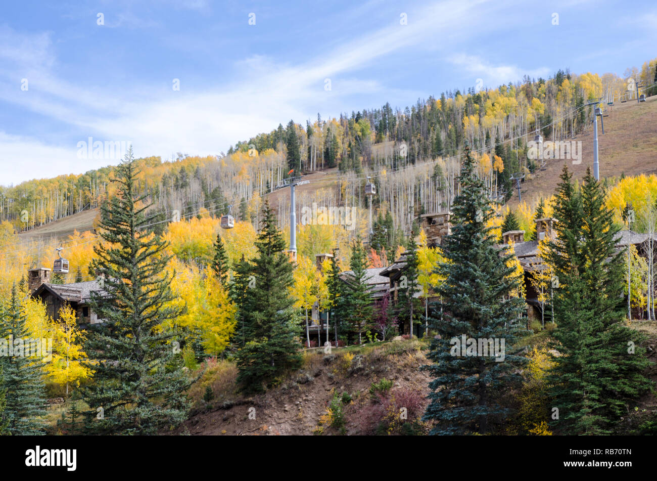 Vail, Colorado Luxurious Vacation Homes Stock Photo Alamy