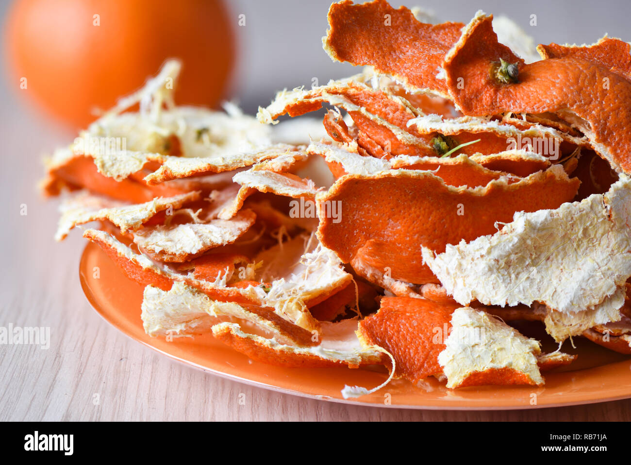 White Rind Inorange Strip orange peel hi-res stock photography and images - Alamy