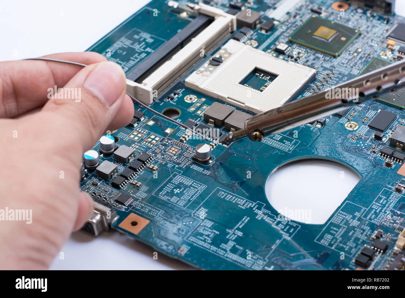 Vector Of 39the Printed Circuit Board Without Electronic Components