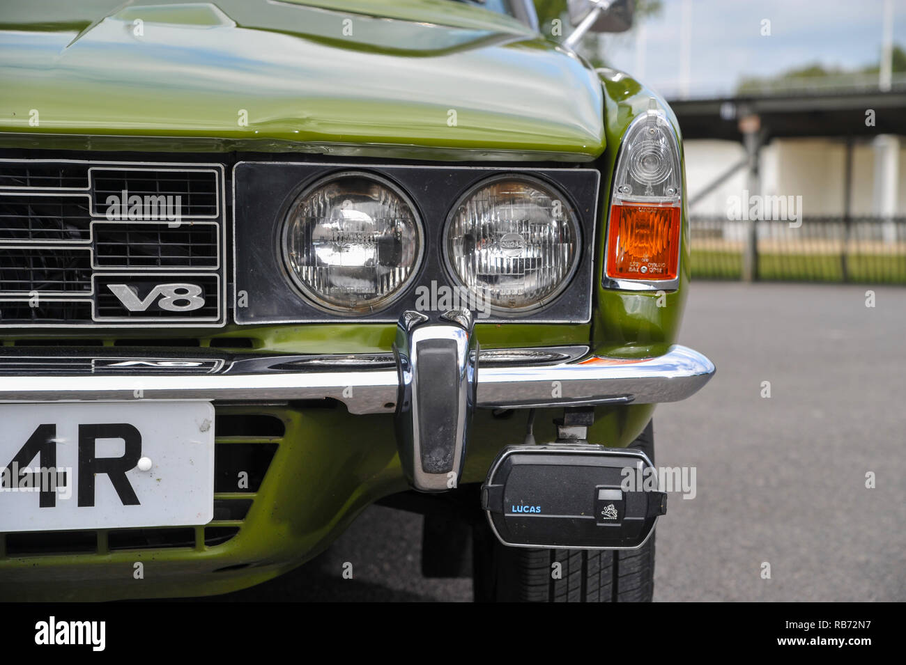 1976 Rover 3500S - manual gearbox V8 Rover P6 registered in 1977 after the end of production Stock Photo