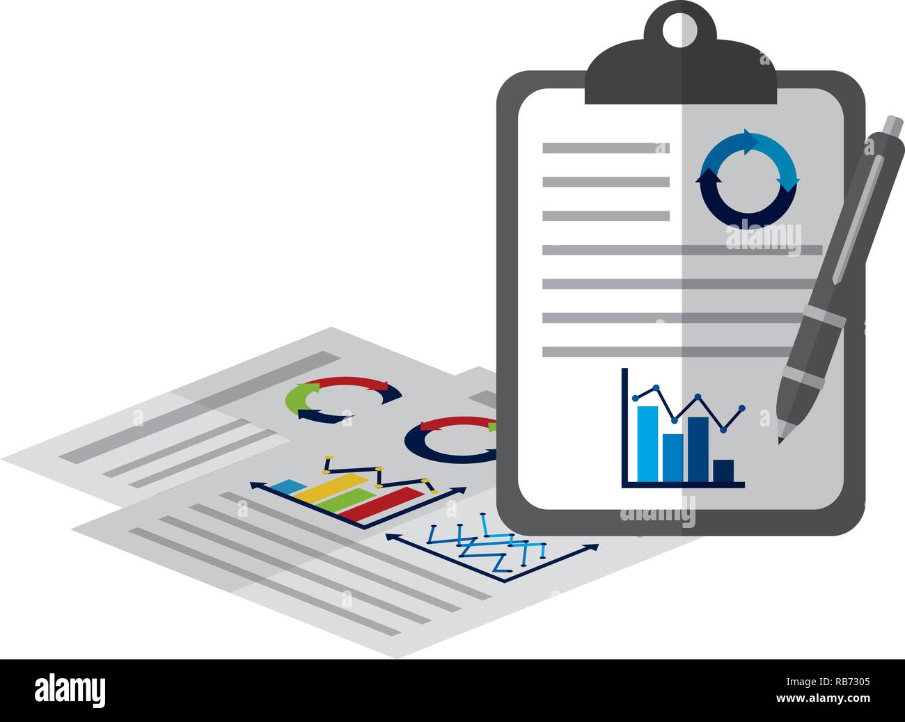 business chart report Stock Vector Image & Art Alamy
