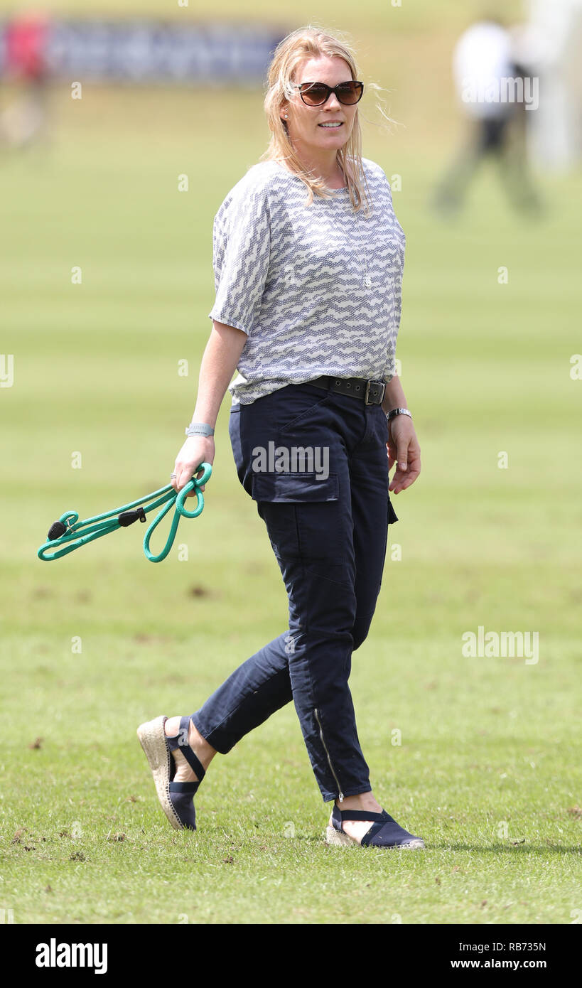 Autumn Philips, attends the Maserati Royal Charity Polo Trophy at Beauford Polo Club, Down Farm House, Westonbirt, Gloucestershire. Stock Photo