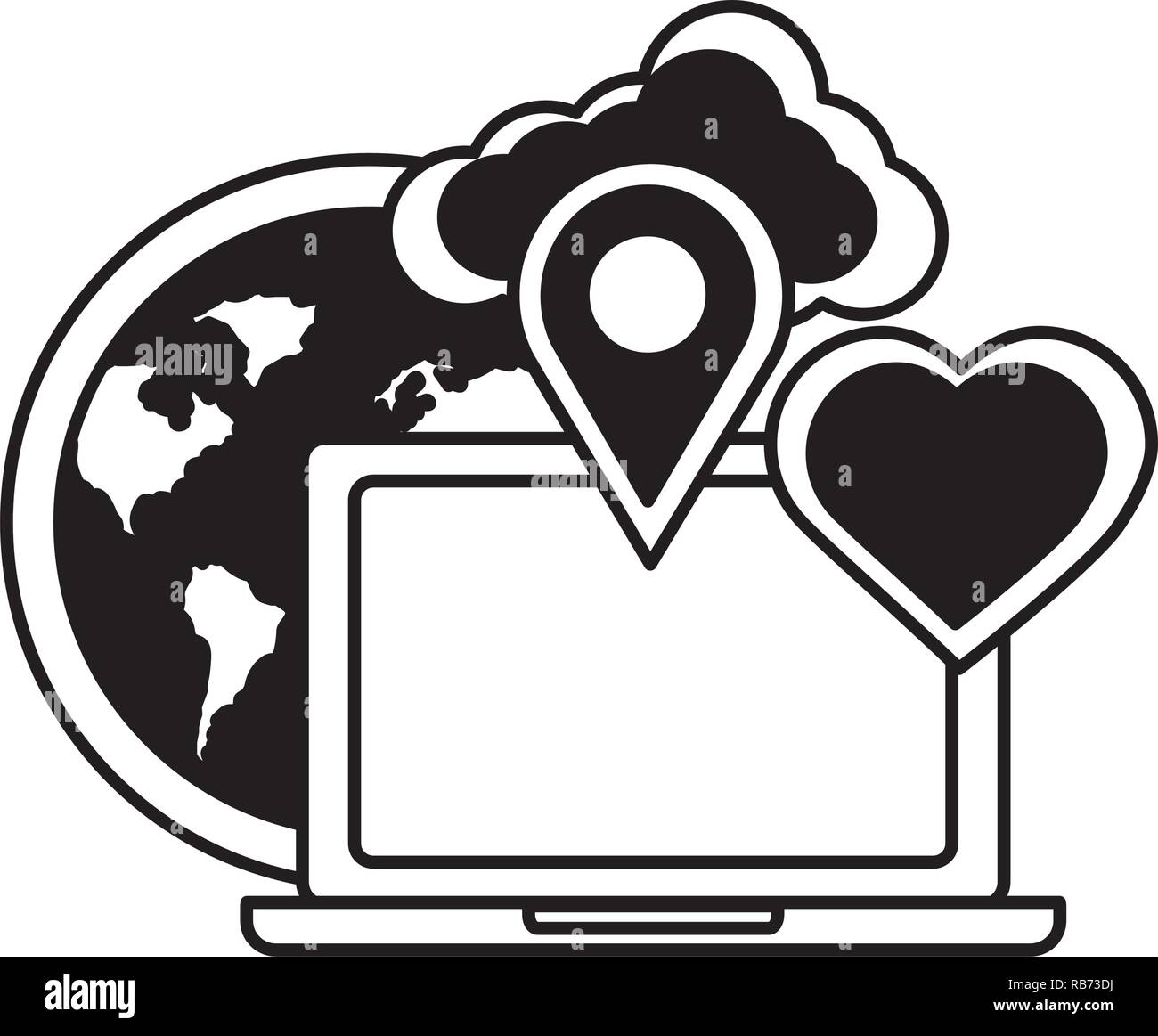 social media design Stock Vector