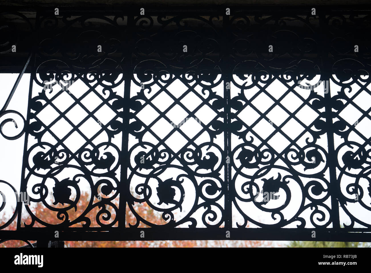 Wrought iron work, New Orleans Stock Photo Alamy