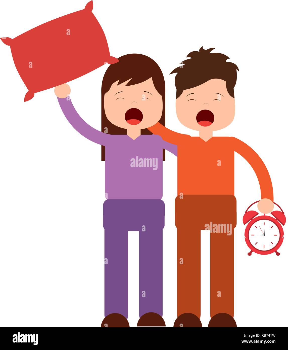 people wake up Stock Vector