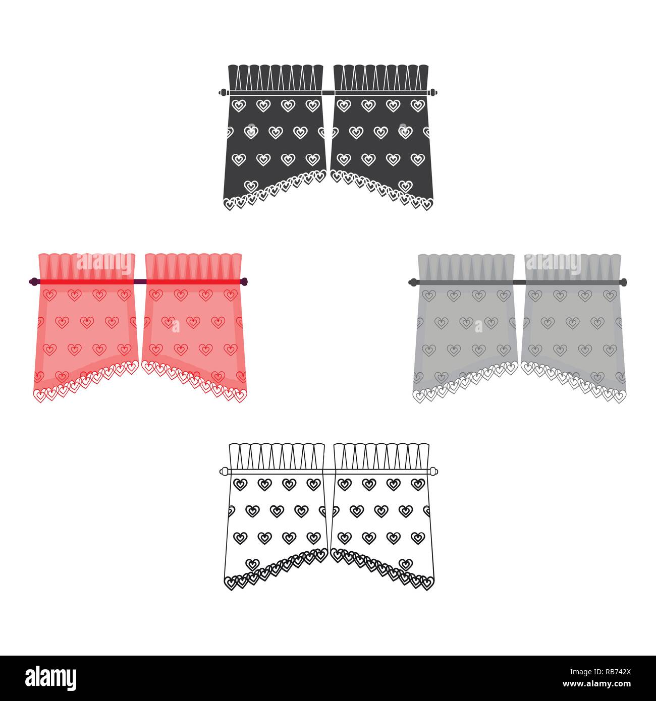 Cartoon Color Coral Cornice Curtains Design Drapery Drapes Eaves