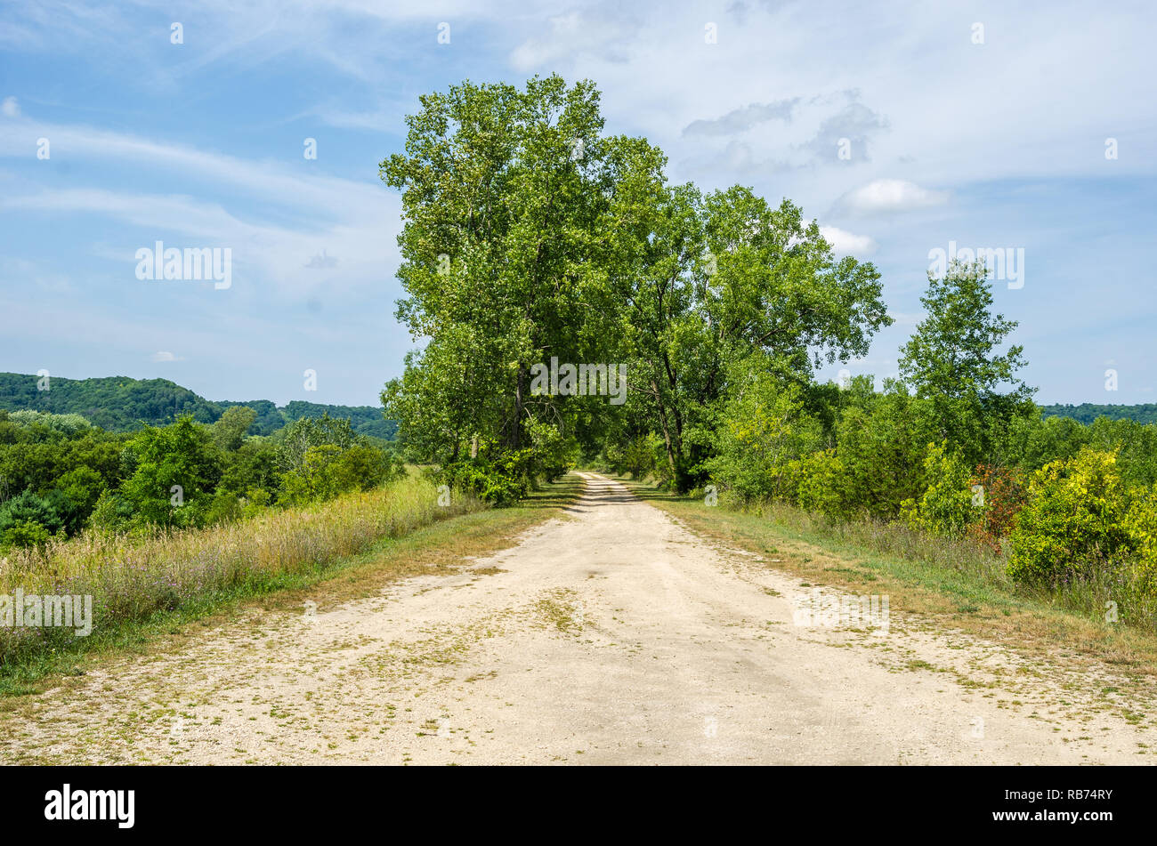 Landscape in rural Wisconsin Stock Photo