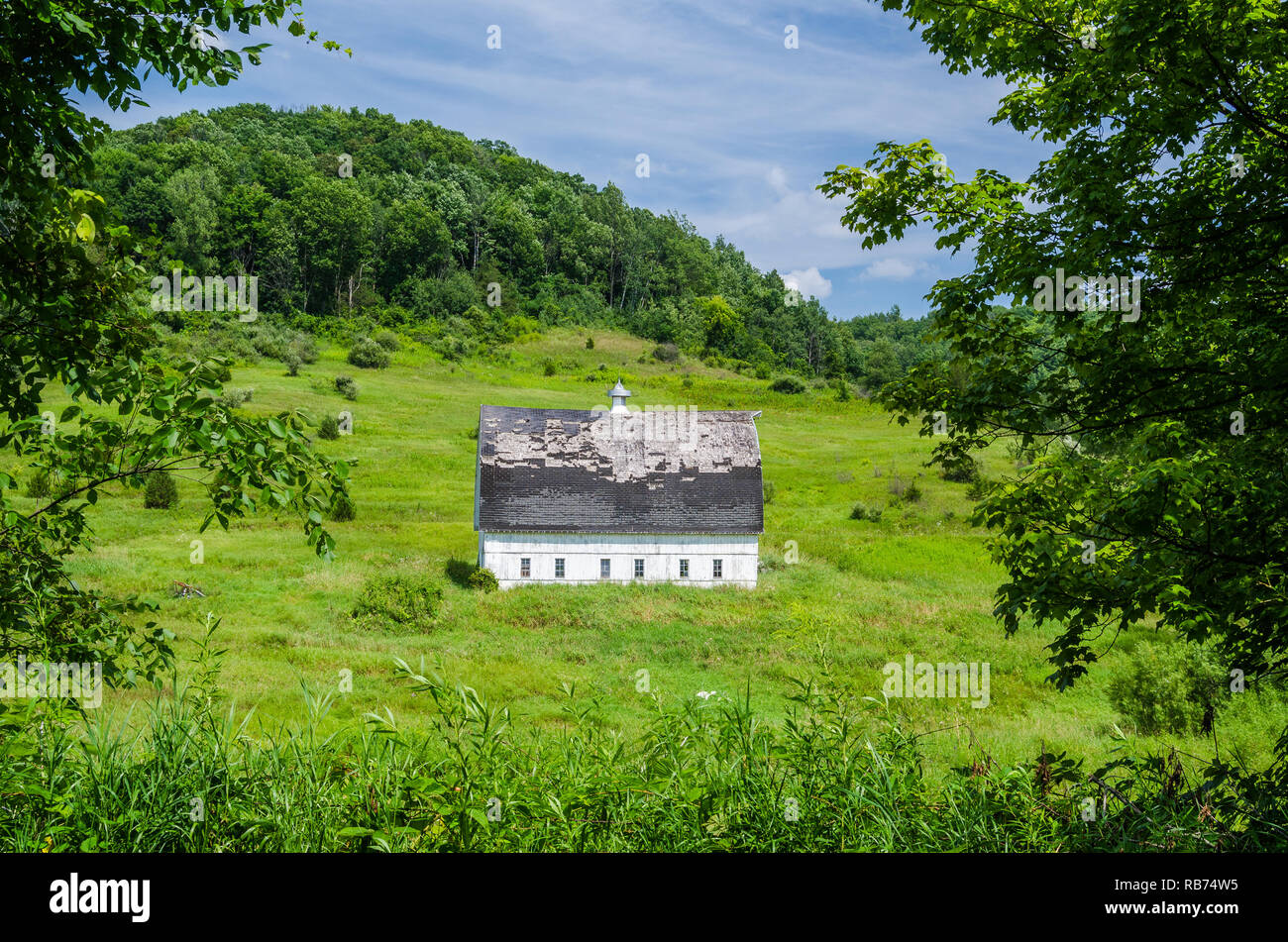 Old barn in rural Wisconsin Stock Photo