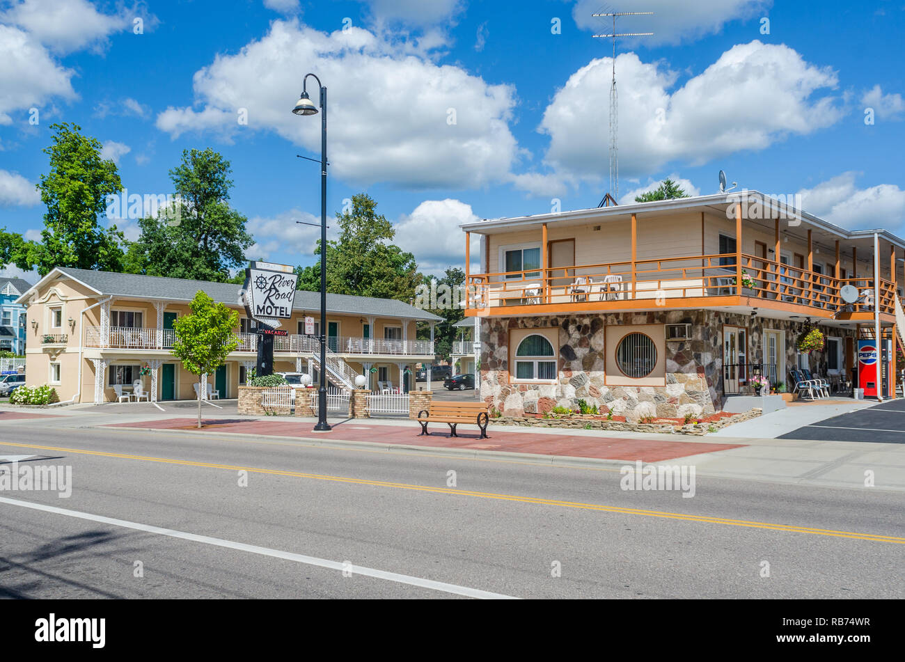 Buildings in Wisconsin Dells Stock Photo