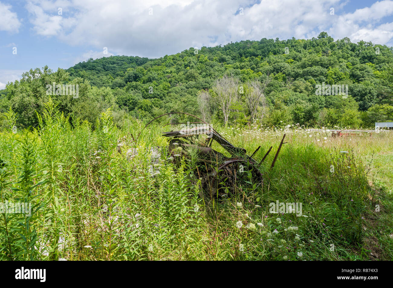 Landscape in rural Wisconsin Stock Photo