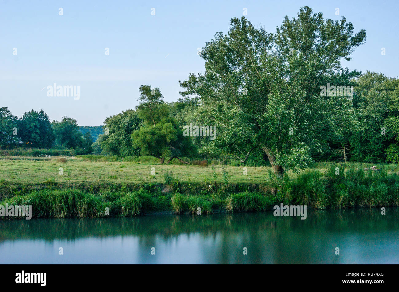 Landscape in rural Wisconsin Stock Photo