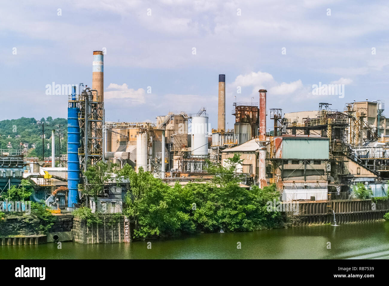 Industrial buildings on Neville Island Stock Photo Alamy