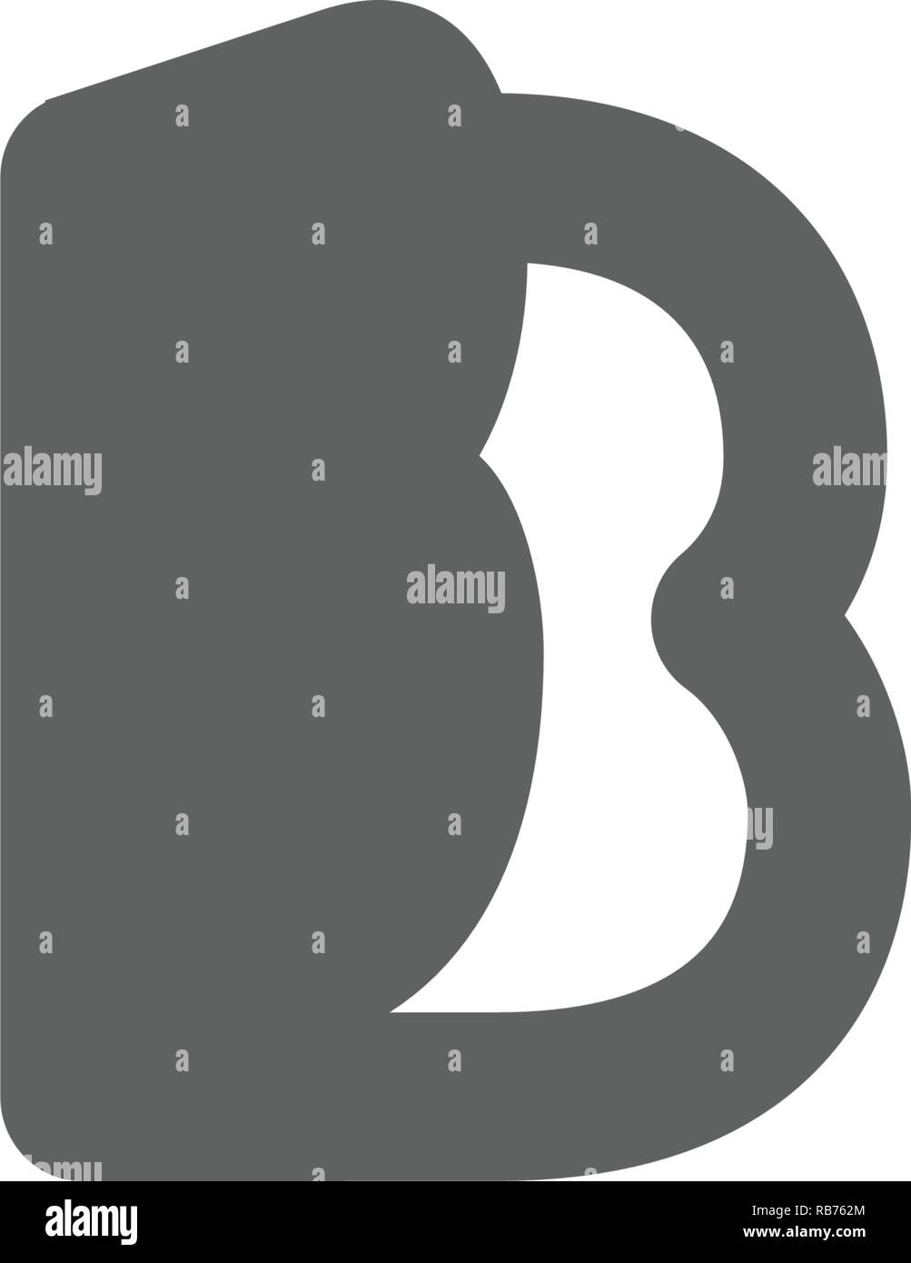 letter B creative logo template vector illustrator, isolated elements ...