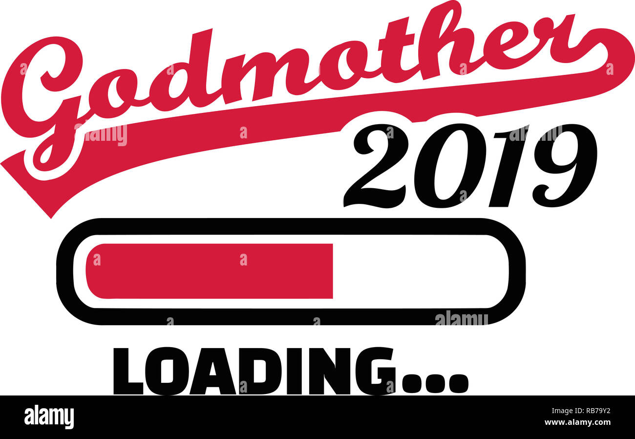 Godmother 2019 loading bar Stock Photo