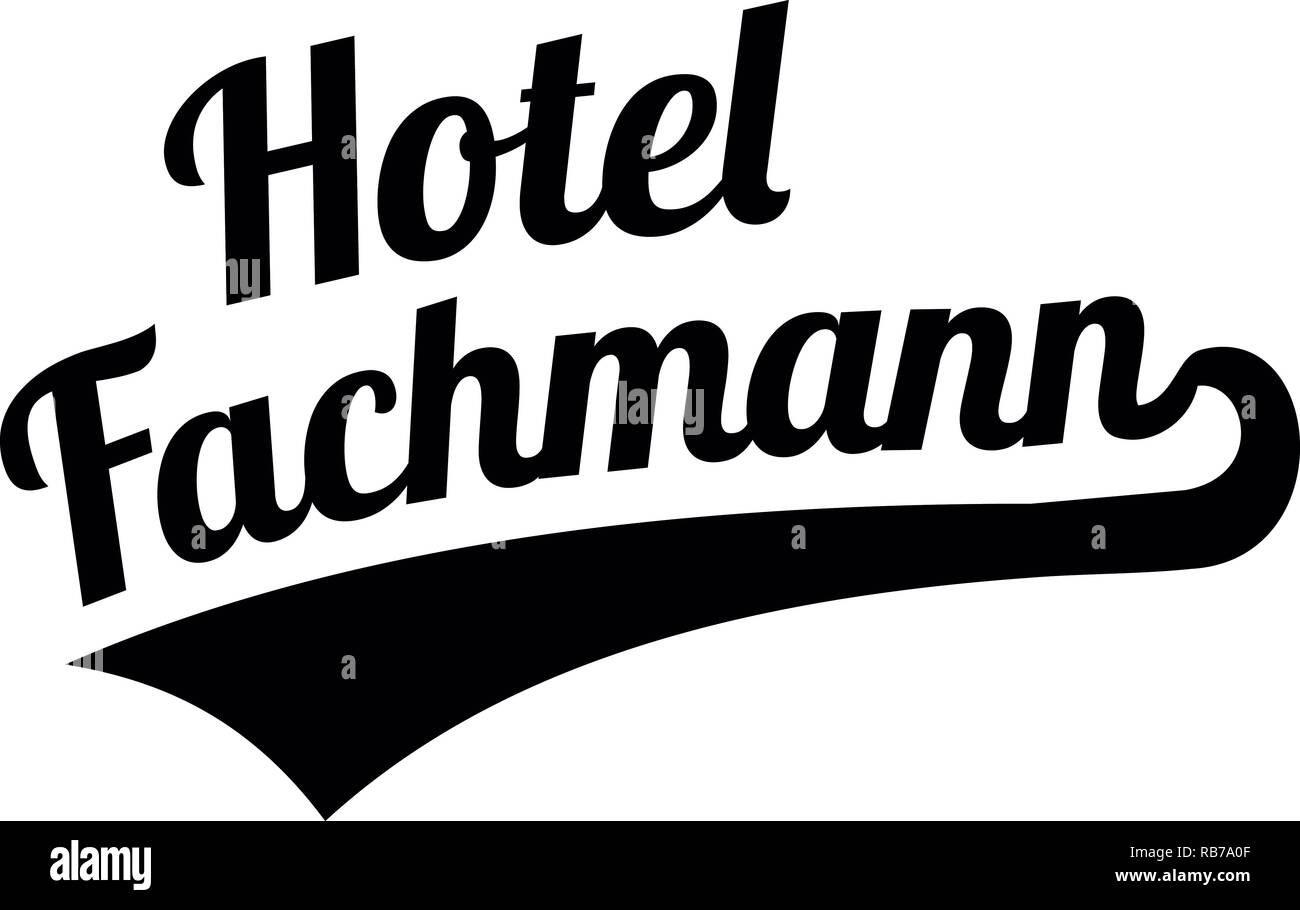 Hotel specialist or administrator male retro german Stock Photo