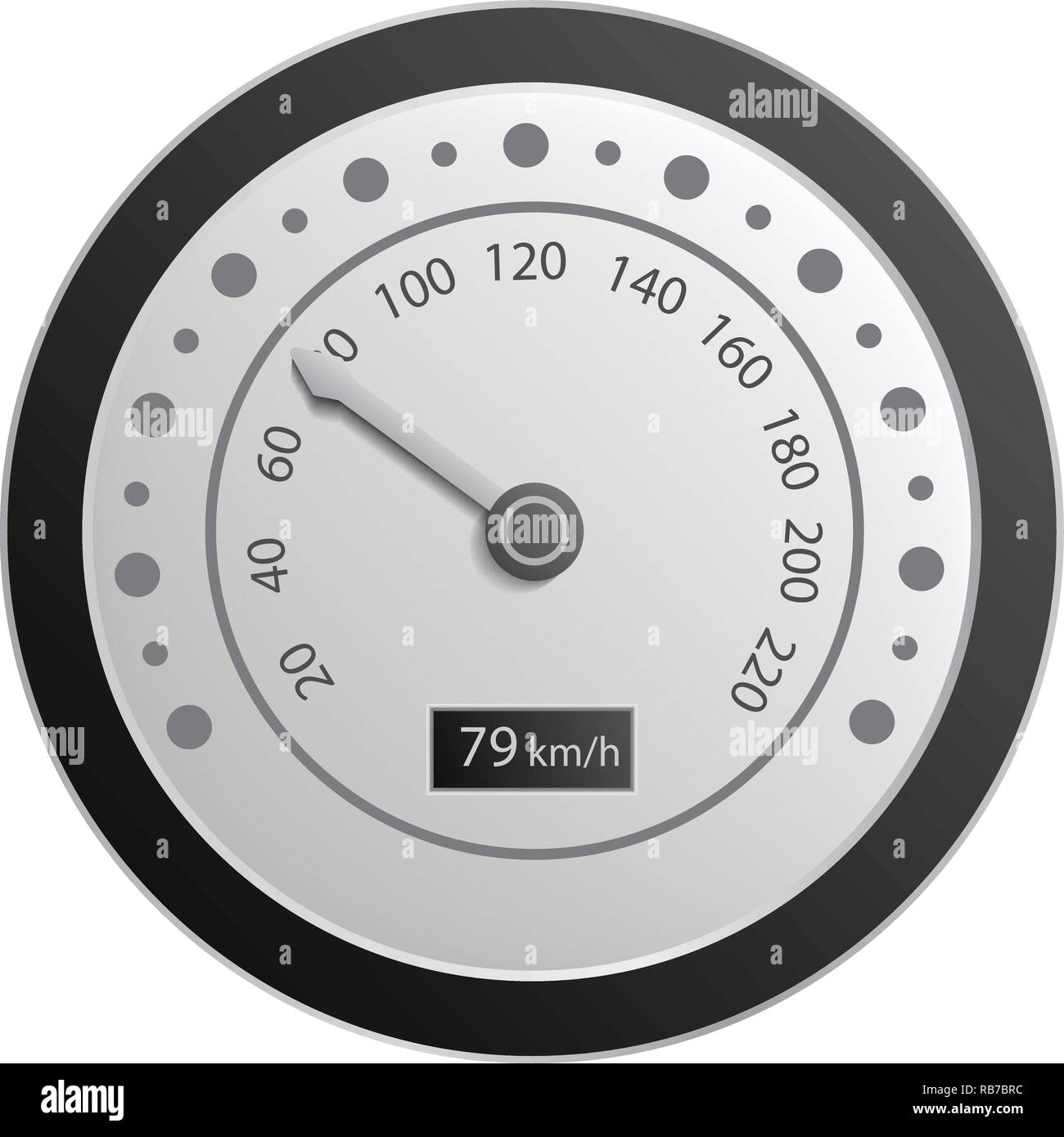 Motorbike speedometer icon, realistic style Stock Vector Image & Art ...
