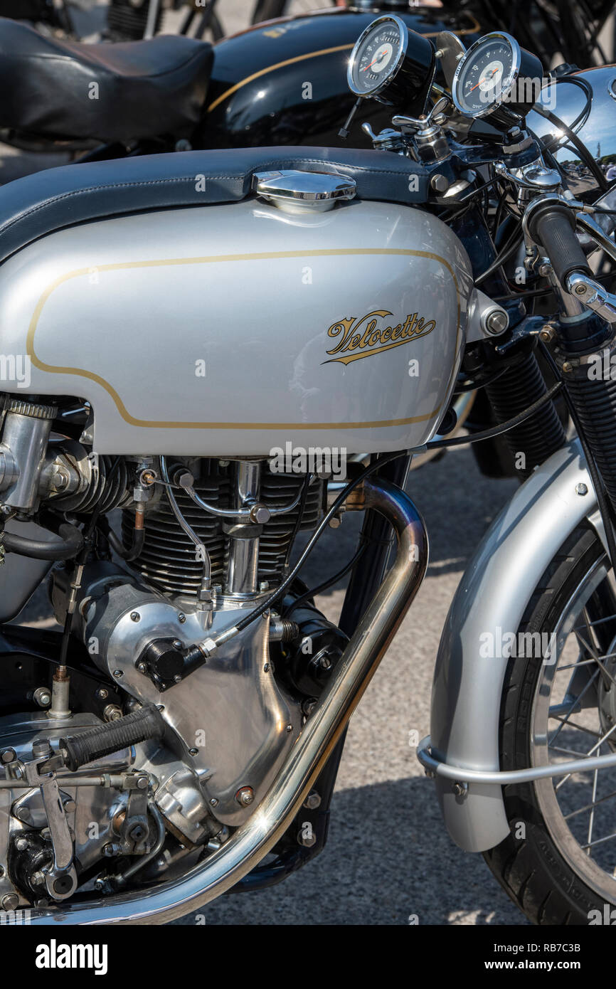 Vintage 1966 Velocette Thruxton motorcycle. Classic british bike Stock Photo