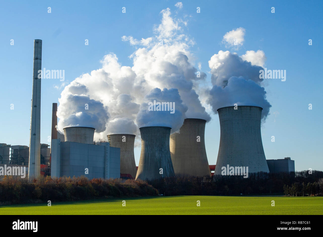RWE Kraftwerk Neurath, 17.11.2018 Stock Photo