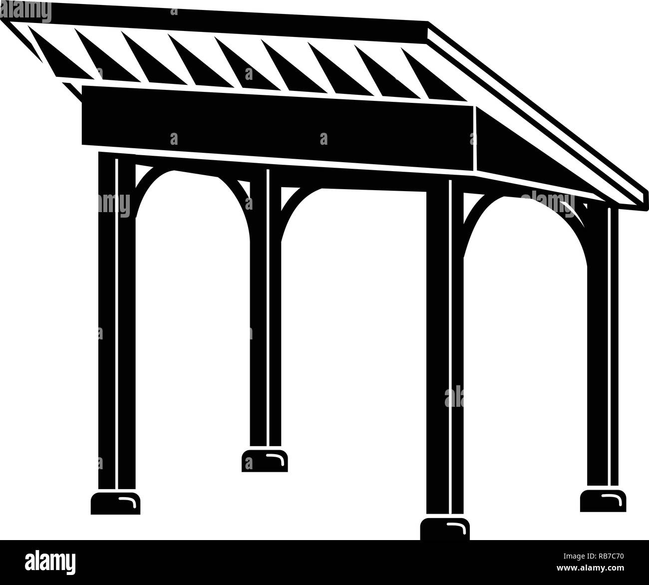Gazebo icon, simple style Stock Vector Image & Art - Alamy