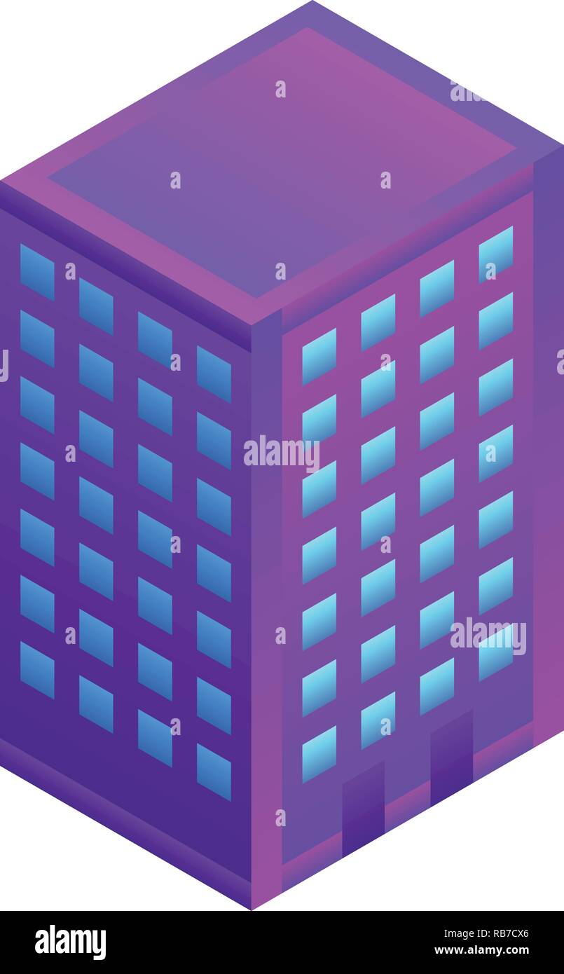City hotel building icon, isometric style Stock Vector Image & Art - Alamy