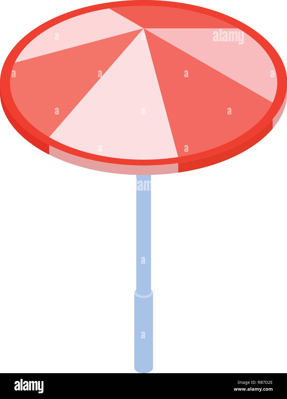 Beach umbrella icon, isometric style Stock Vector