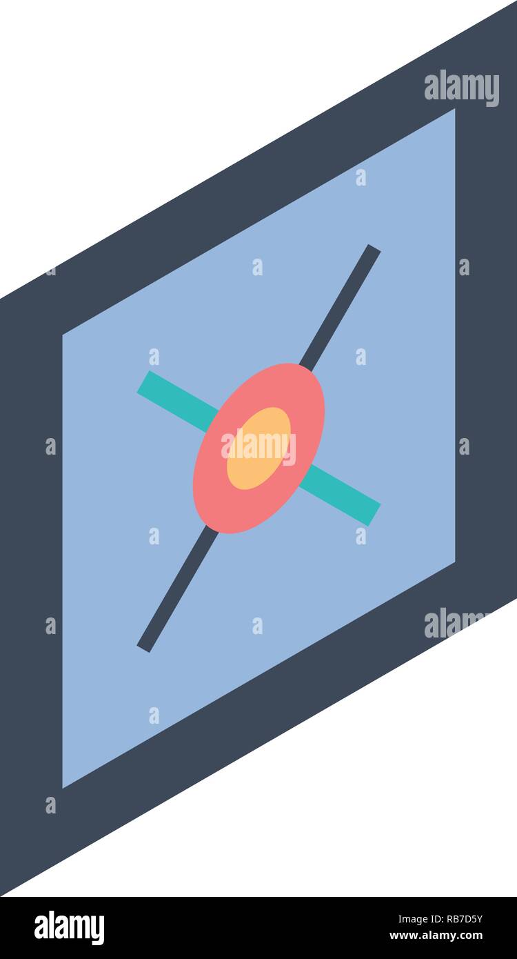 Wall picture icon, isometric style Stock Vector