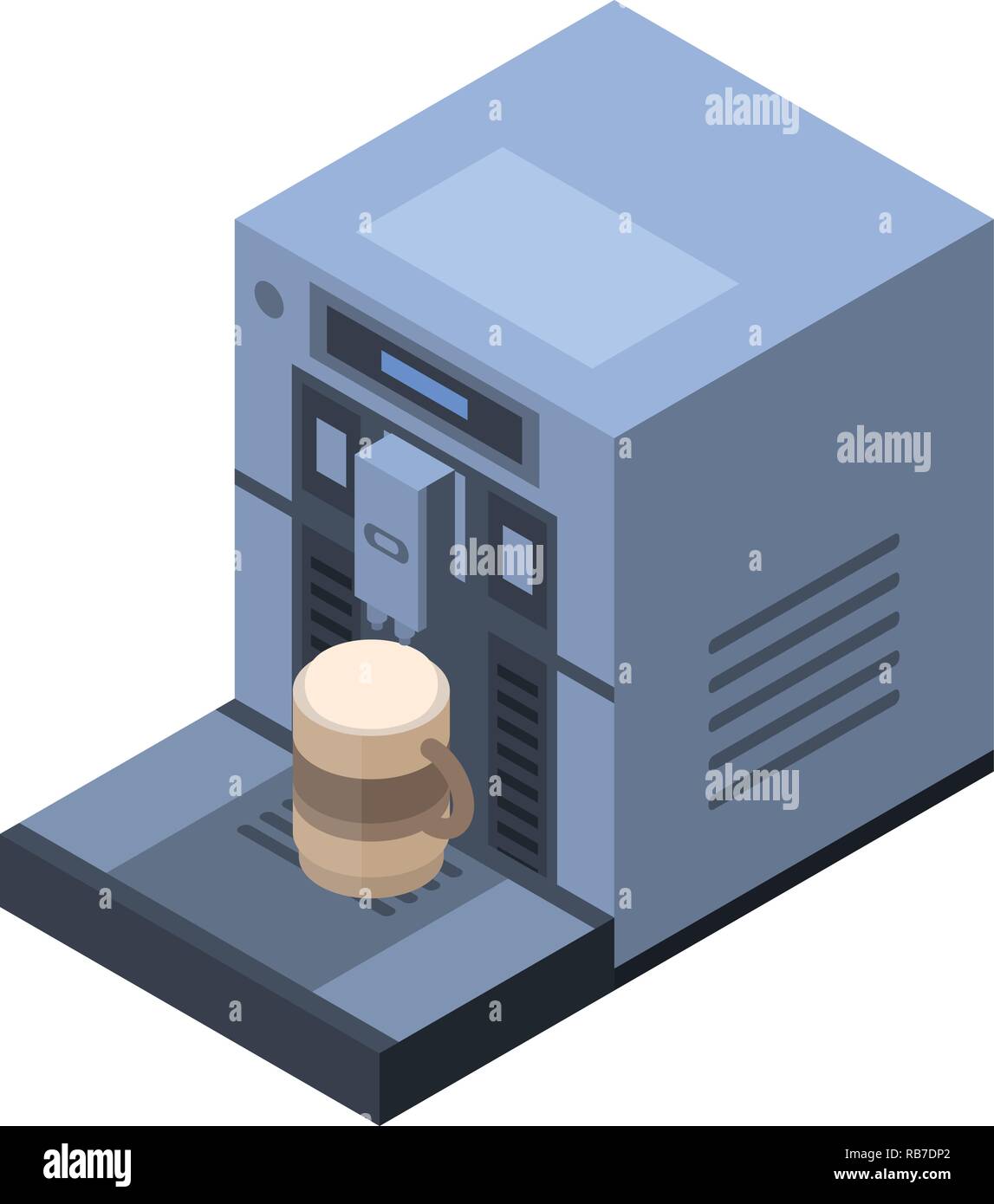 Modern coffee machine icon, isometric style Stock Vector Image & Art ...