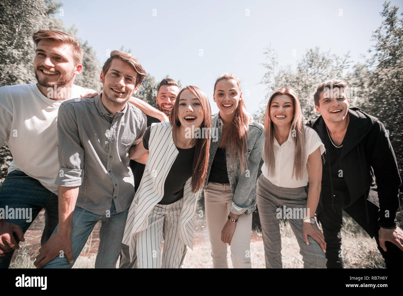creative business team standing together Stock Photo - Alamy