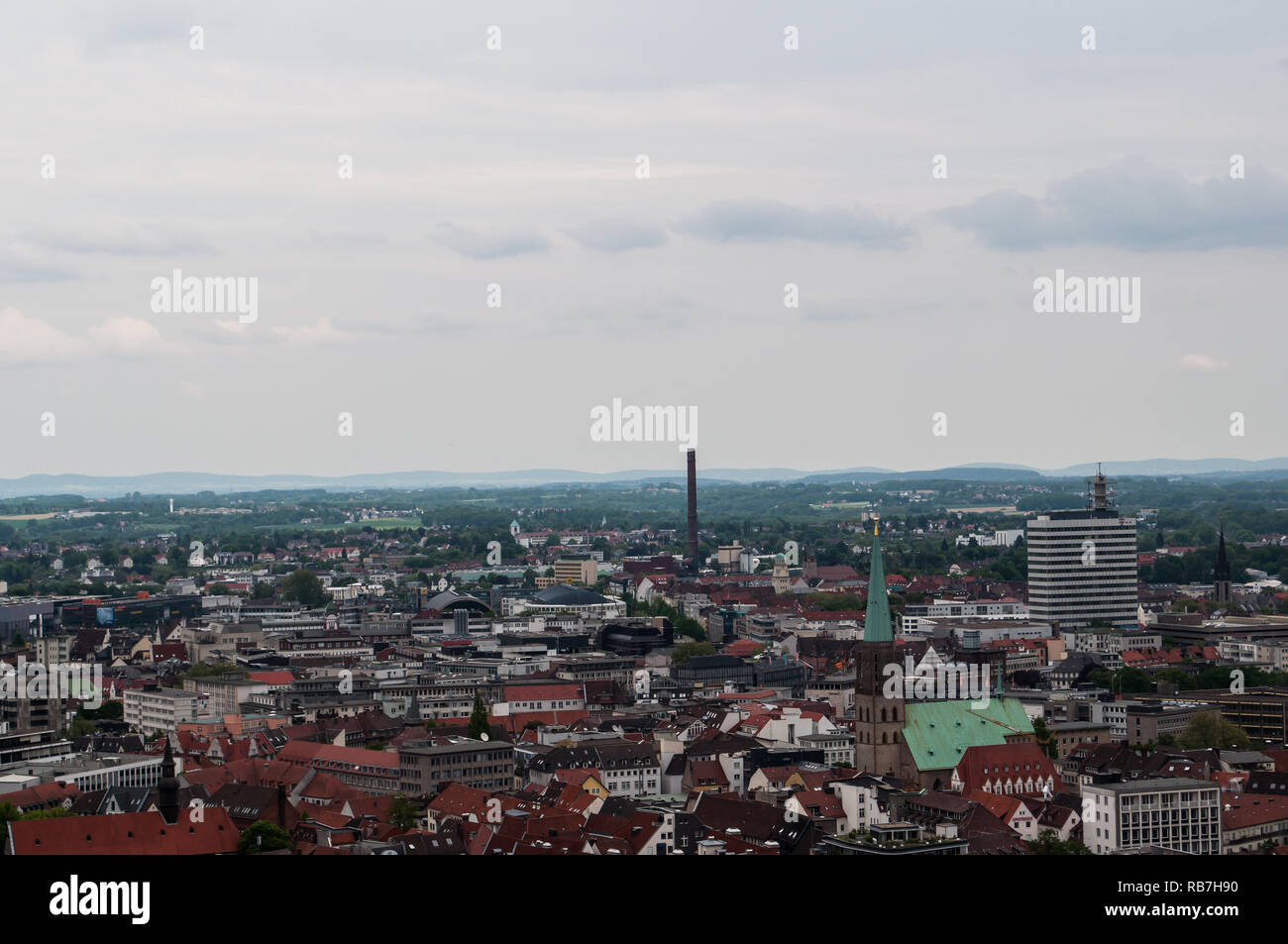 Views over Bielefeld Stock Photo