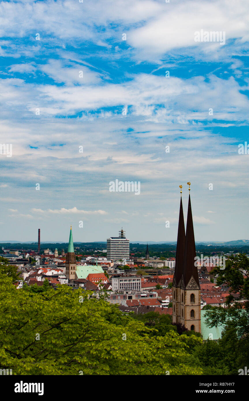 Blick über Bielefeld Stock Photo