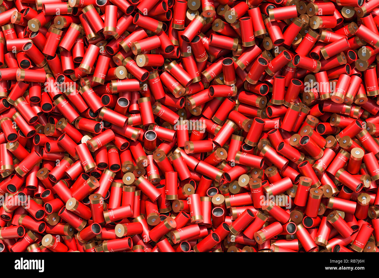 Background from shotgun shells, 3D rendering Stock Photo - Alamy