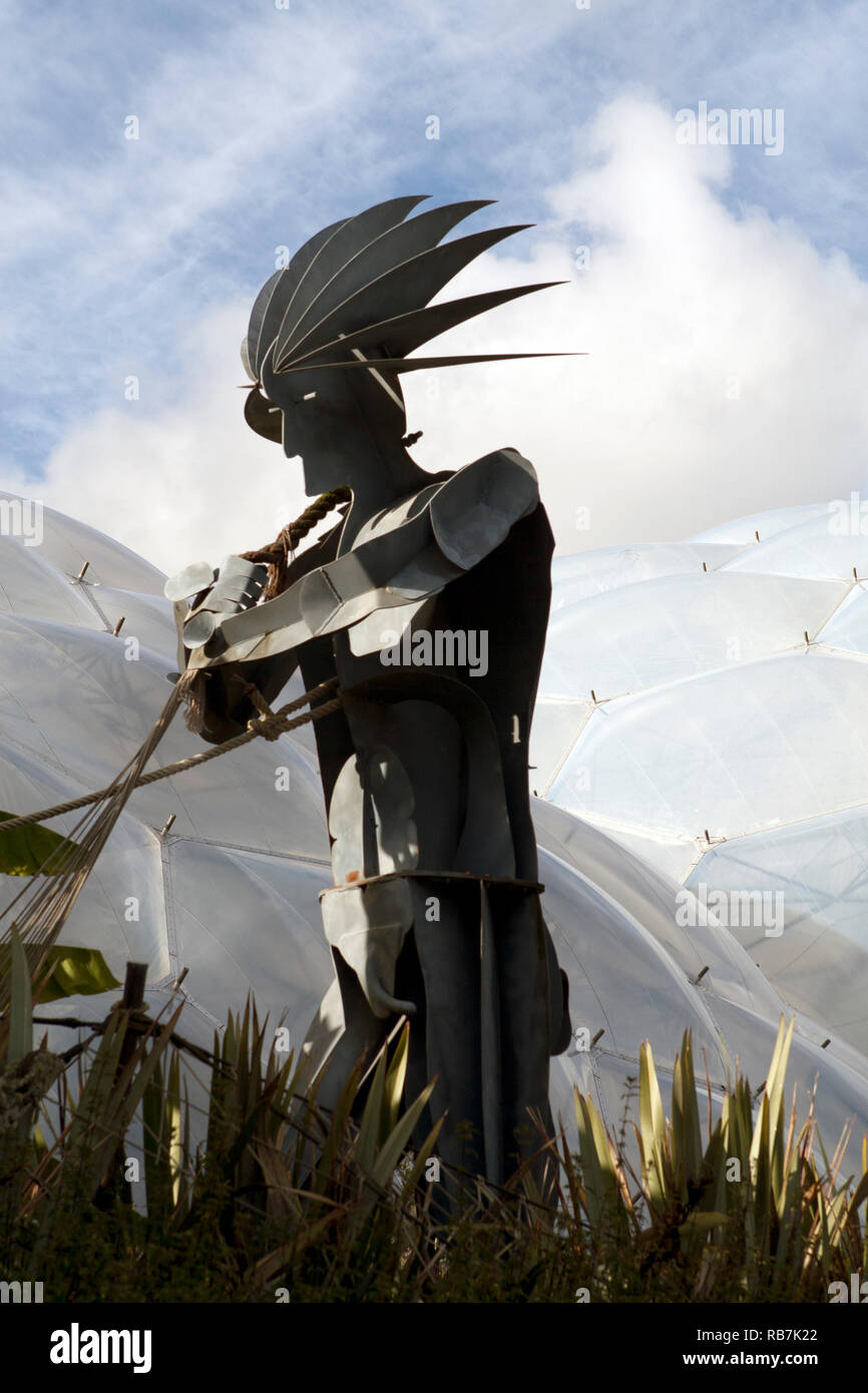 sculpture in the Eden complex Stock Photo Alamy