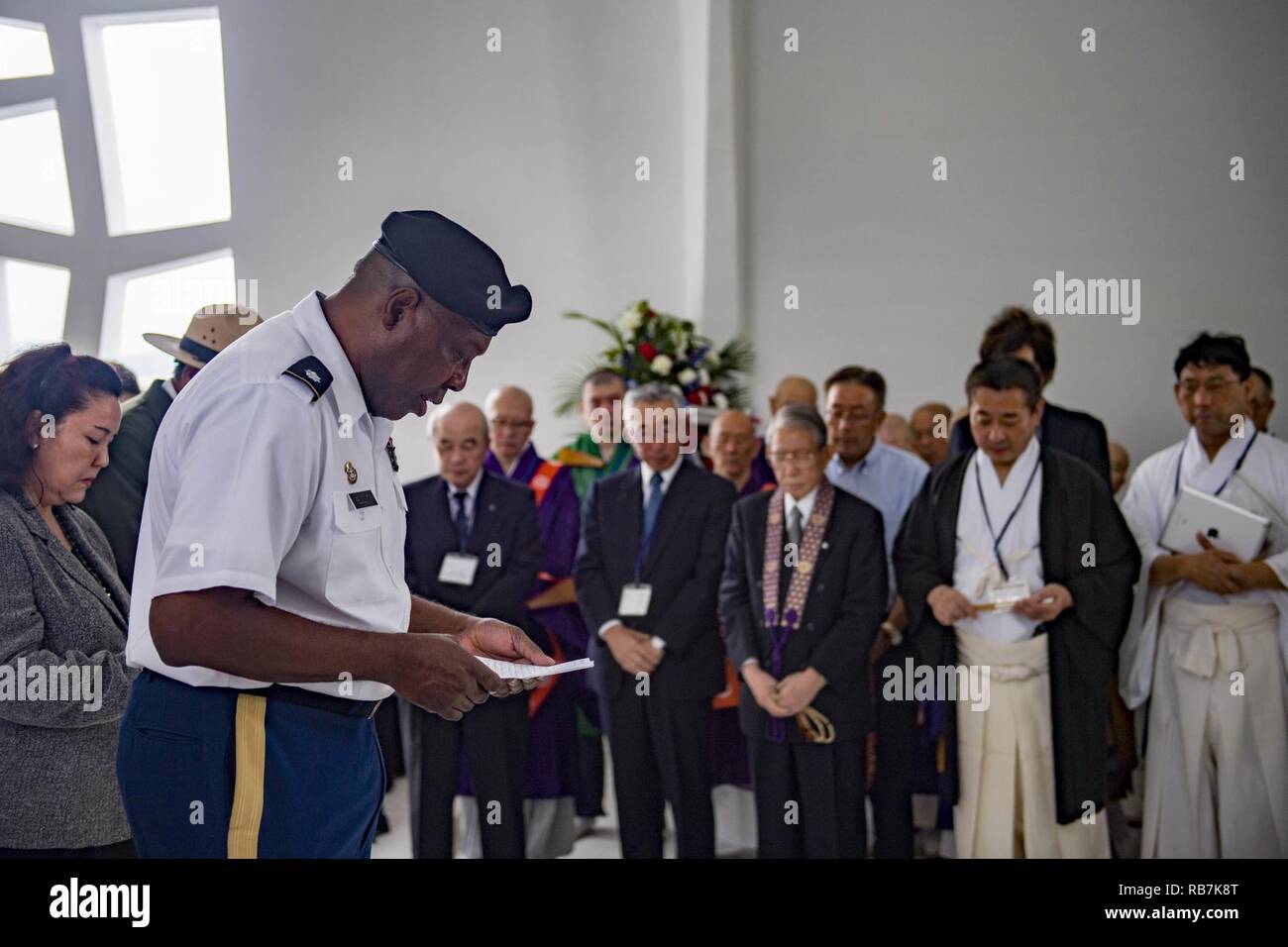 PEARL HARBOR (Dec. 6, 2016) Lt. Col. James Blount, a chaplain assigned